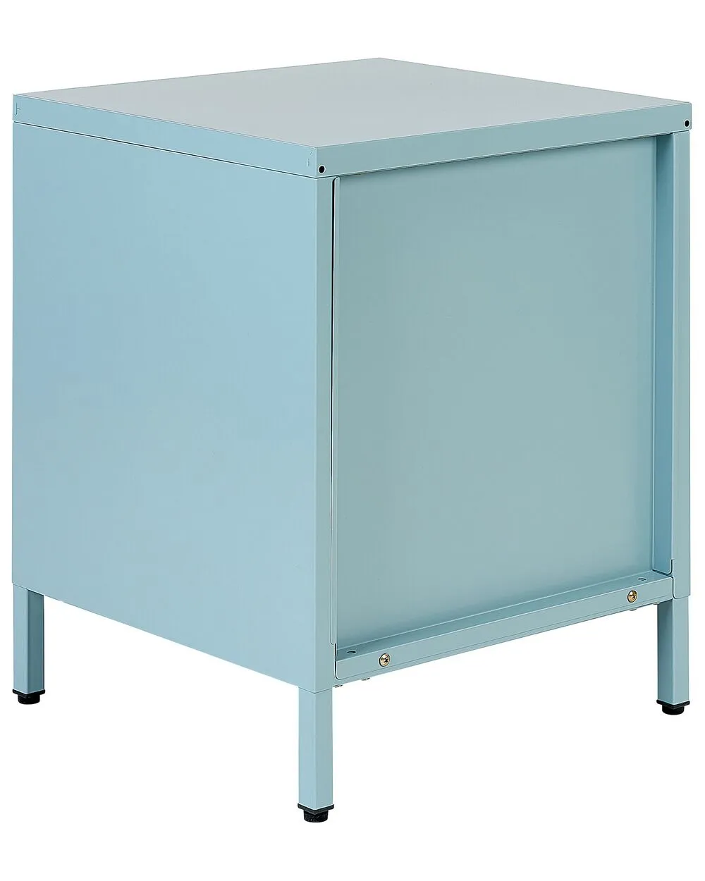 2 Drawer Bedside Table MALAVI Metal Light Blue