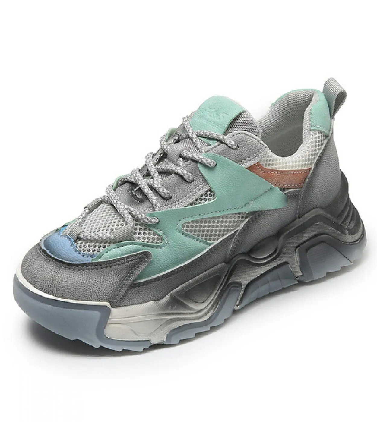 2022 New Autumn Retro Dad Shoes Women Fashion Lace Up Sneakers Mesh traspirante Scarpe Casual Platform femminile Tennis Sport