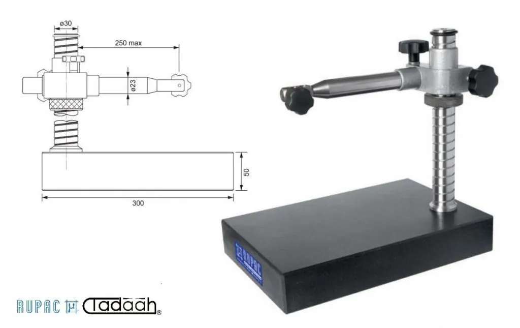 2107712 Supporto porta comparatore con base in granito