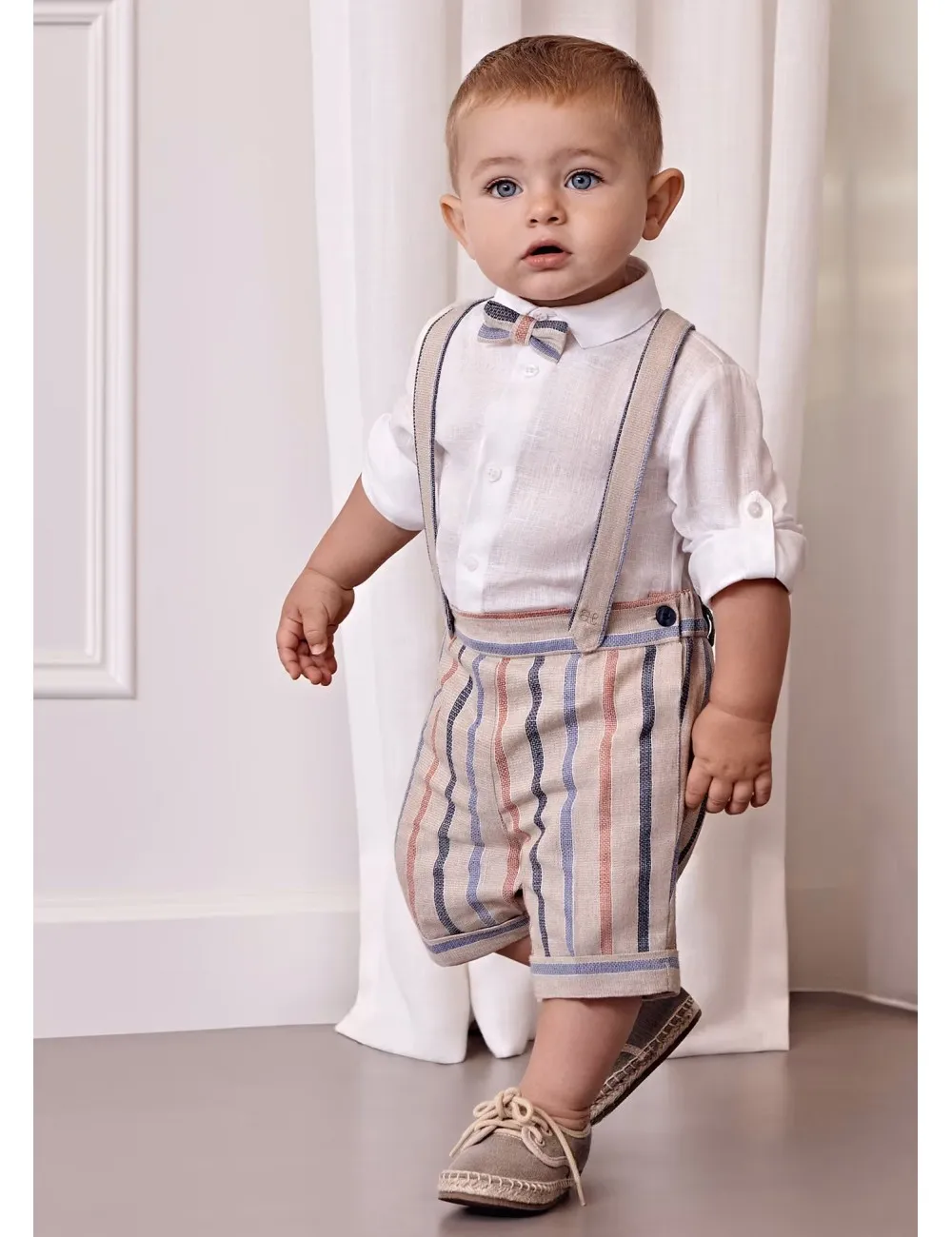 249 COMPLETO ABEL E LULA MASCHIETTO BERMUDA CAMICIA PAPILLON 05249 CERIMONIA BOY