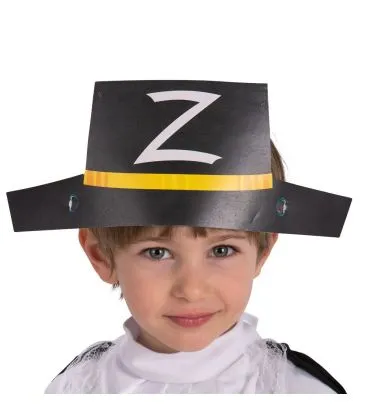 6 cappelli cavaliere nero in carta