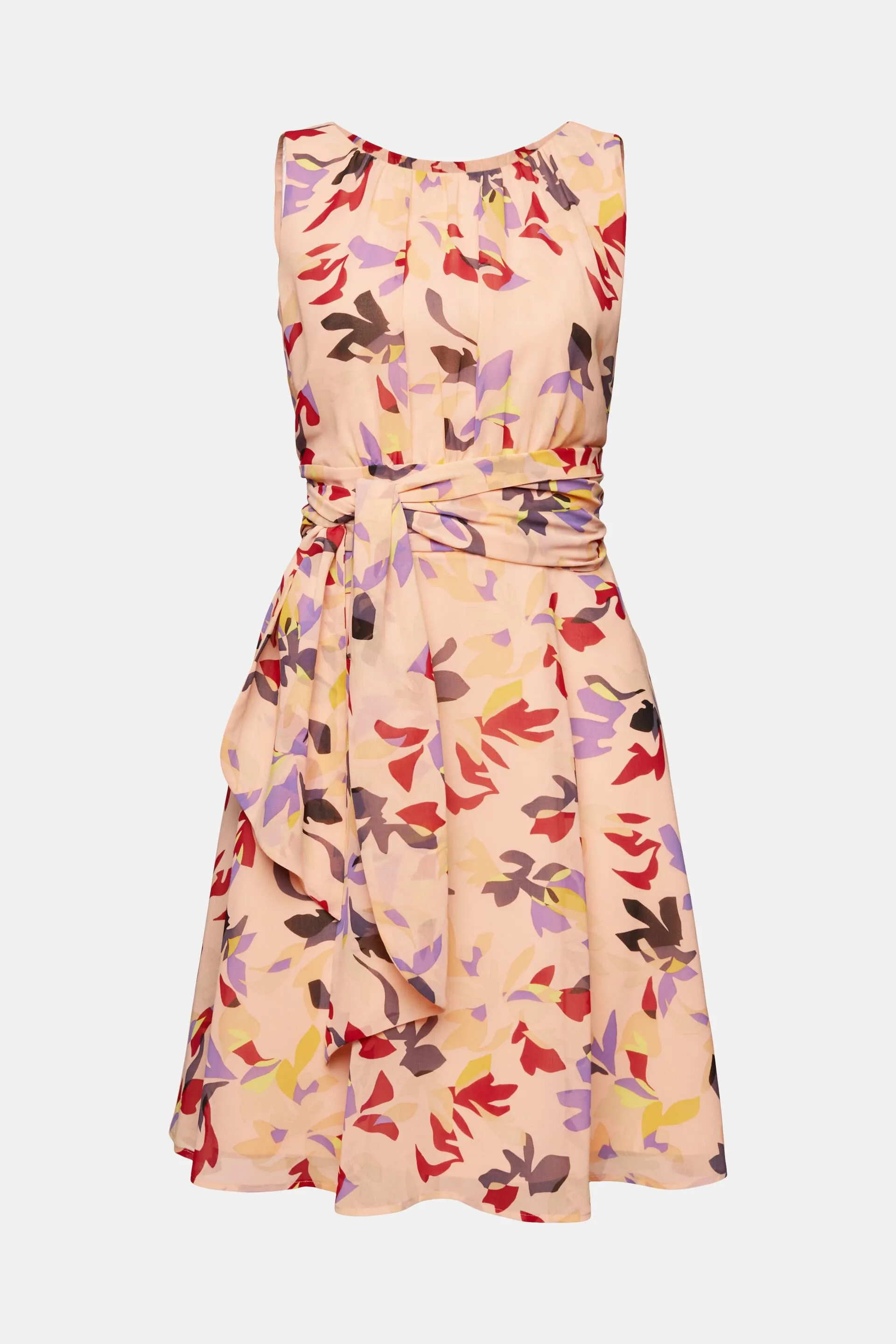 Abito in chiffon con stampa