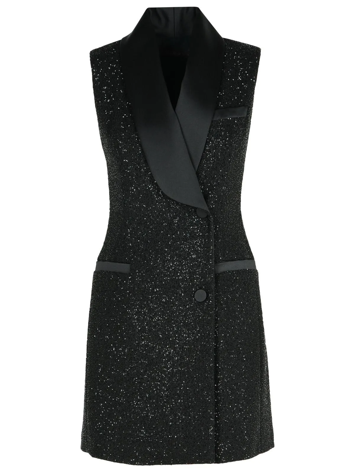 Abito Max Mara 'Eiffel' in miscela viscosa nera