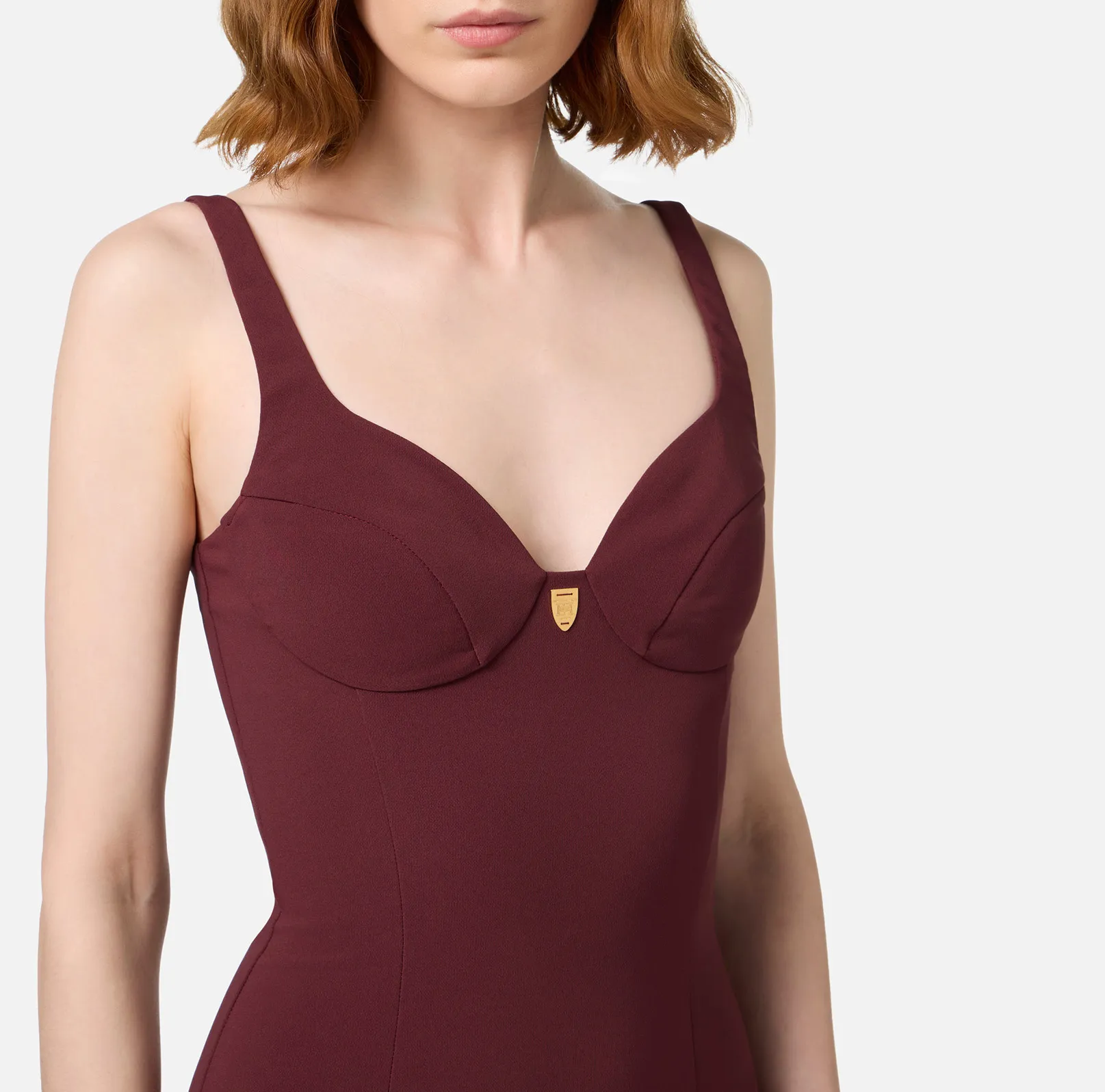 ABITO MIDI IN CREPE STRETCH TAGLIO COPPE ELISABETTA FRANCHI
