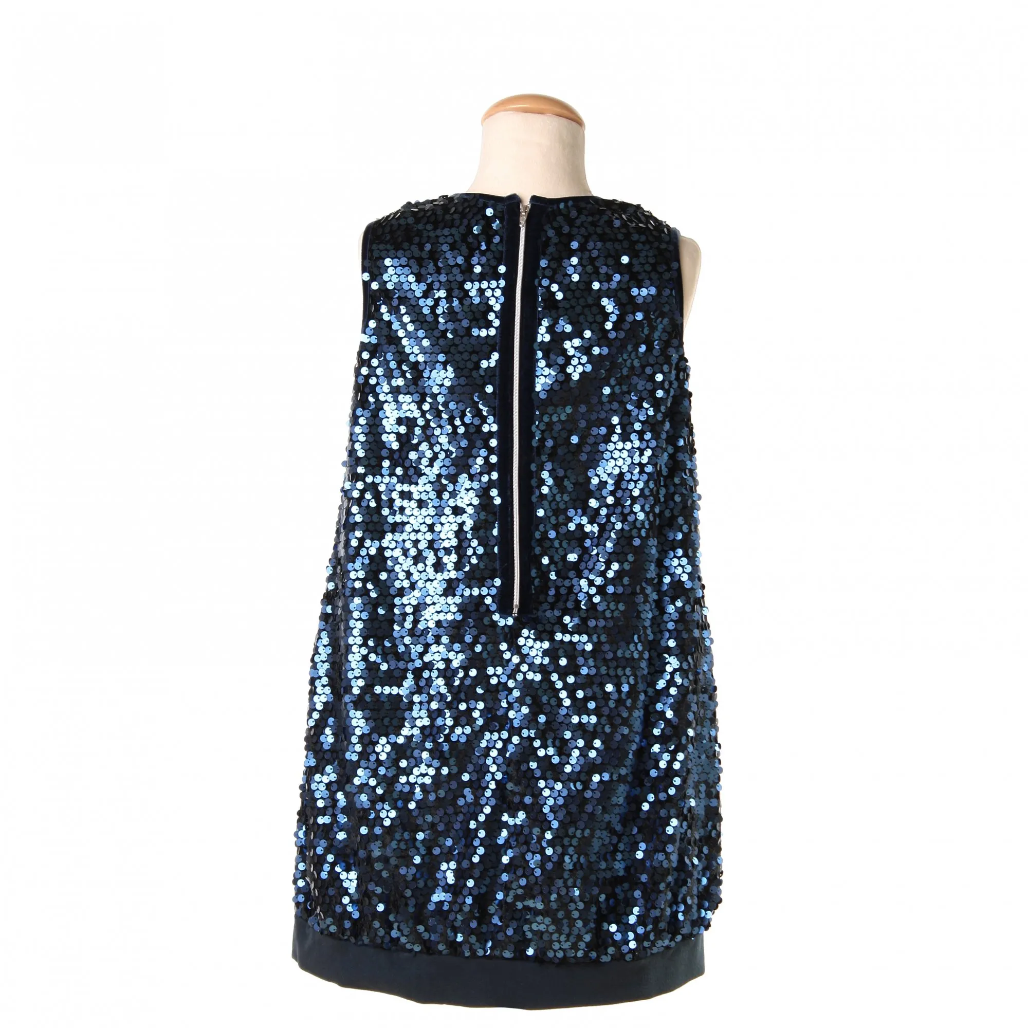 Abito Paillettes All Over Valentina Blu