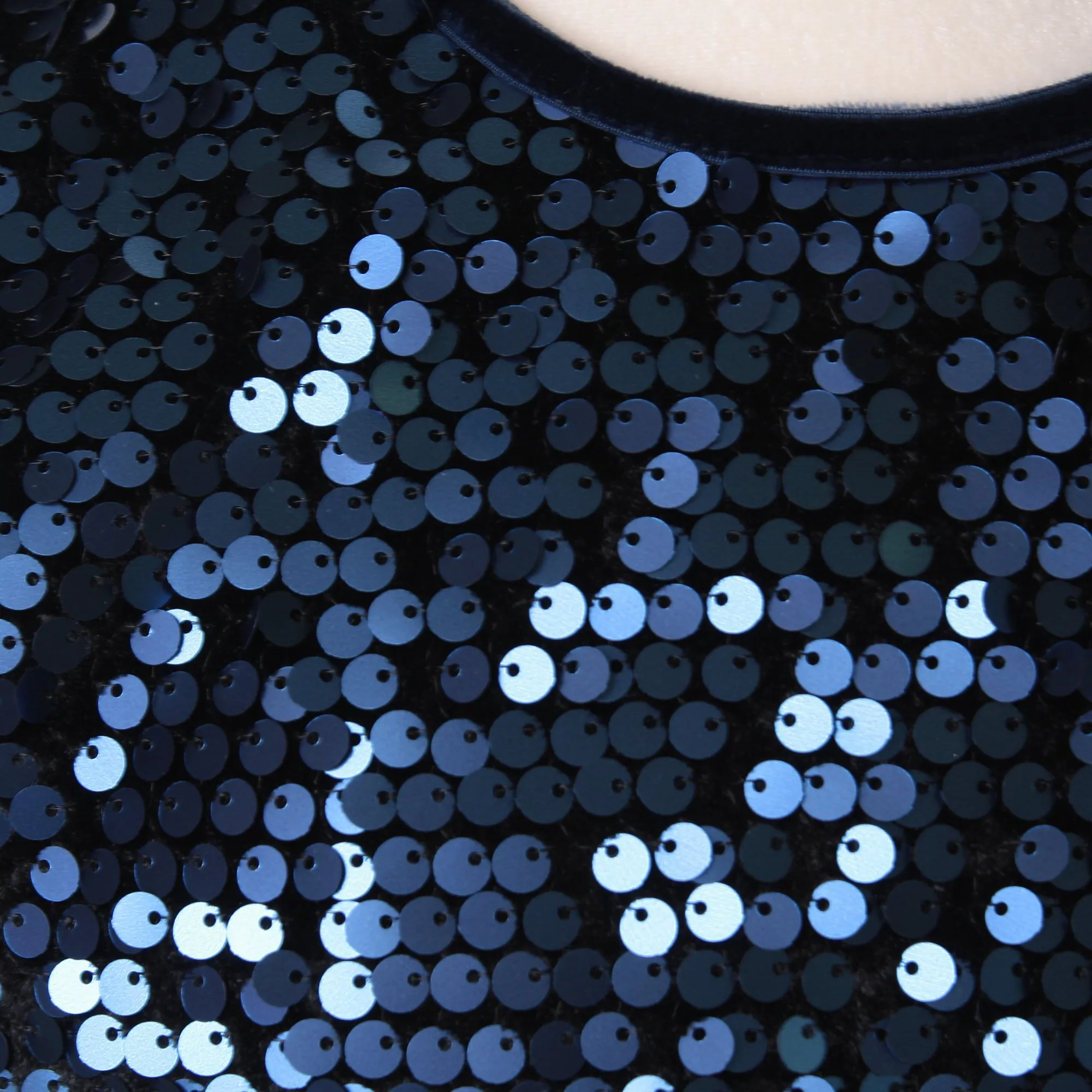 Abito Paillettes All Over Valentina Blu