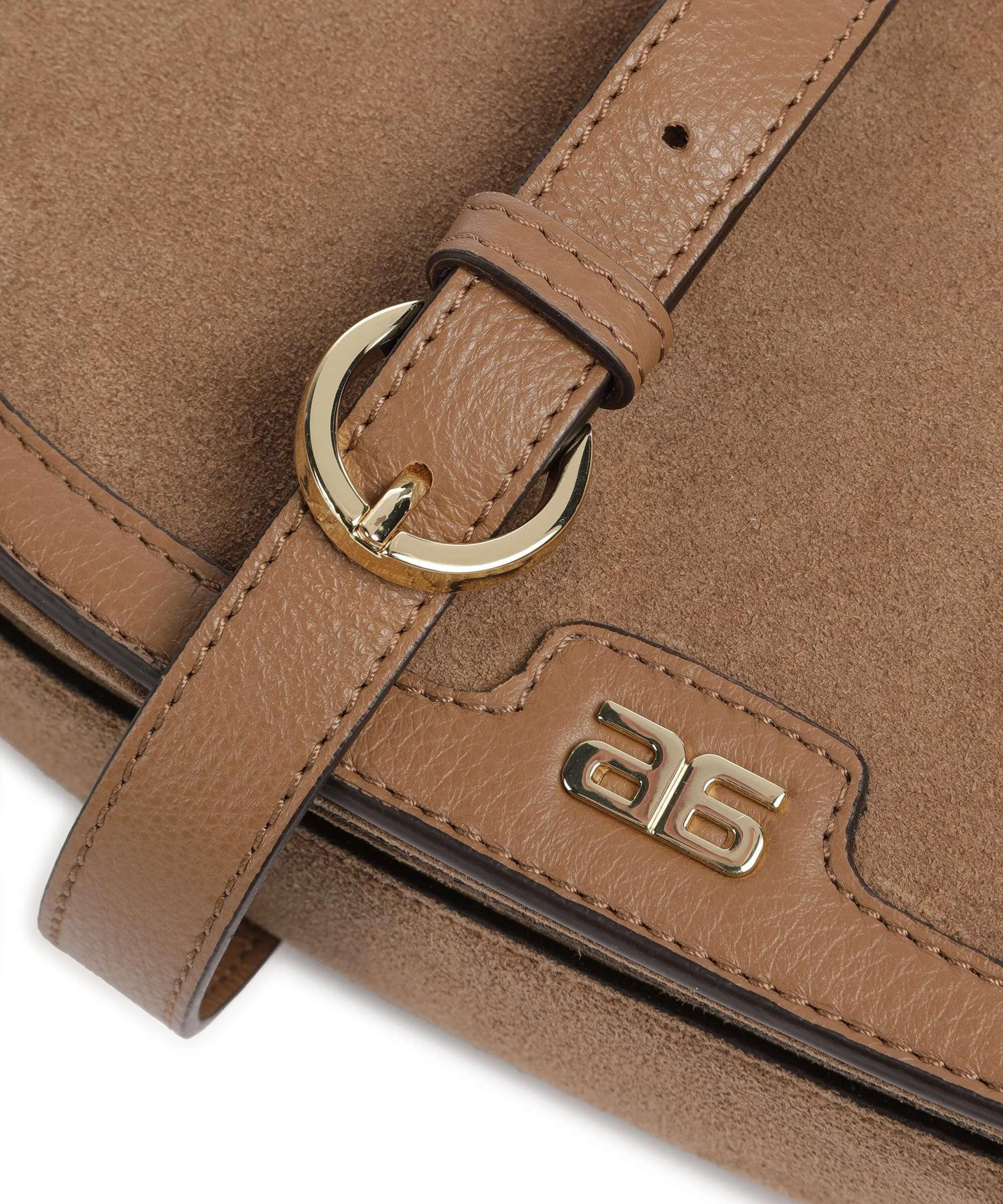  Abro Suede Rosalia Borsa a tracolla pelle bovina ruvida, pelle di vacchetta grana camel  