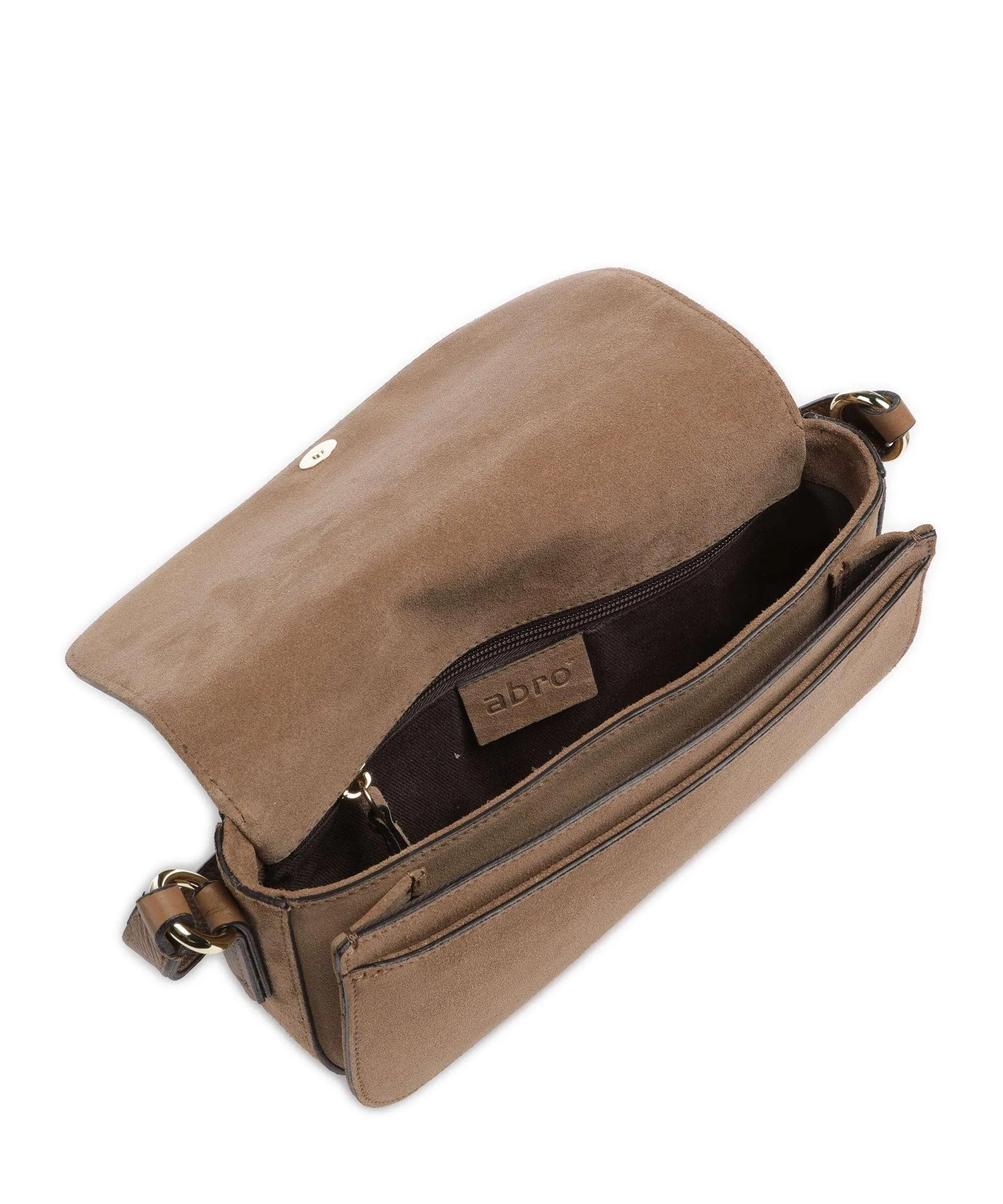  Abro Suede Rosalia Borsa a tracolla pelle bovina ruvida, pelle di vacchetta grana camel  