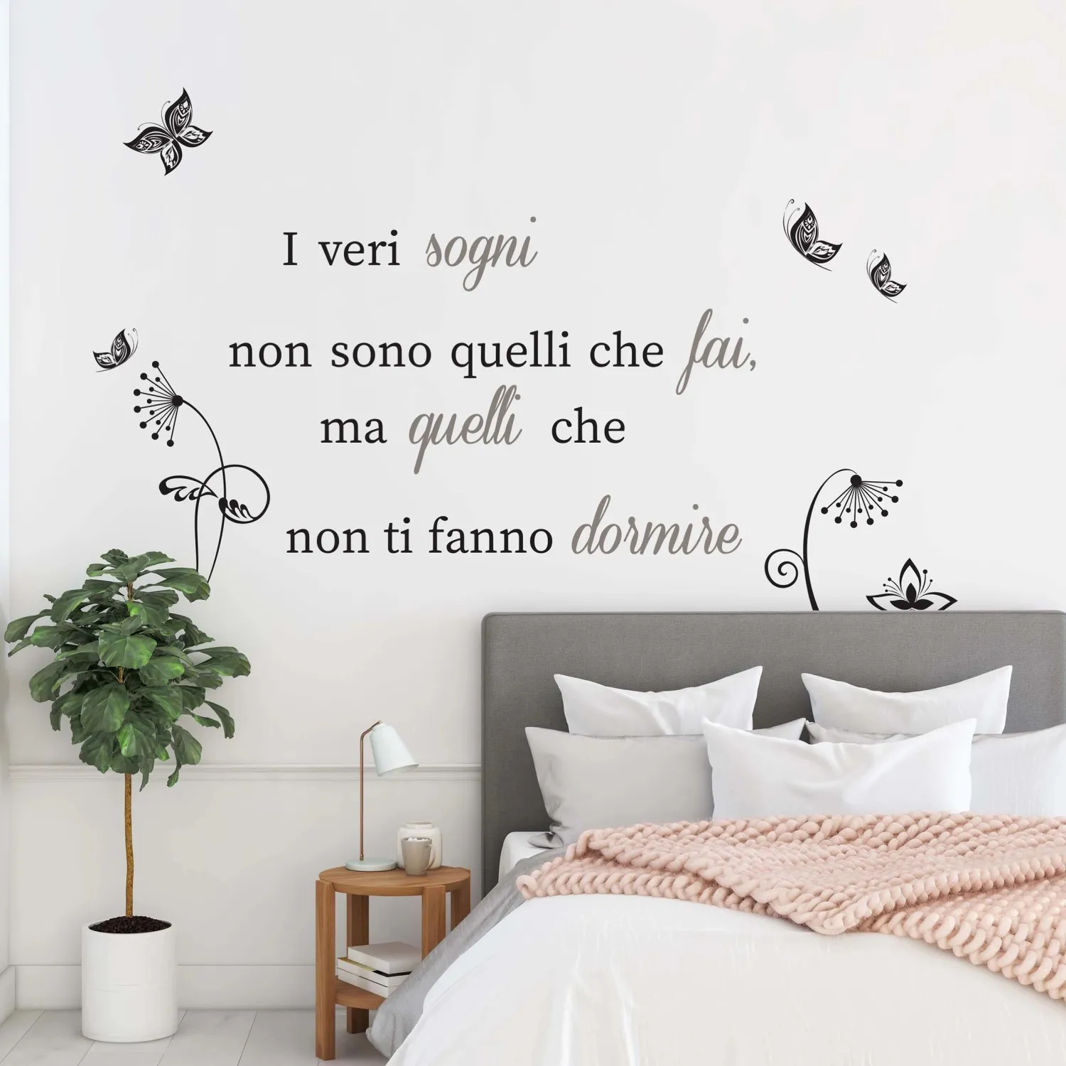 Adesivo da parete I veri sogni 2 fogli 47x67 cm