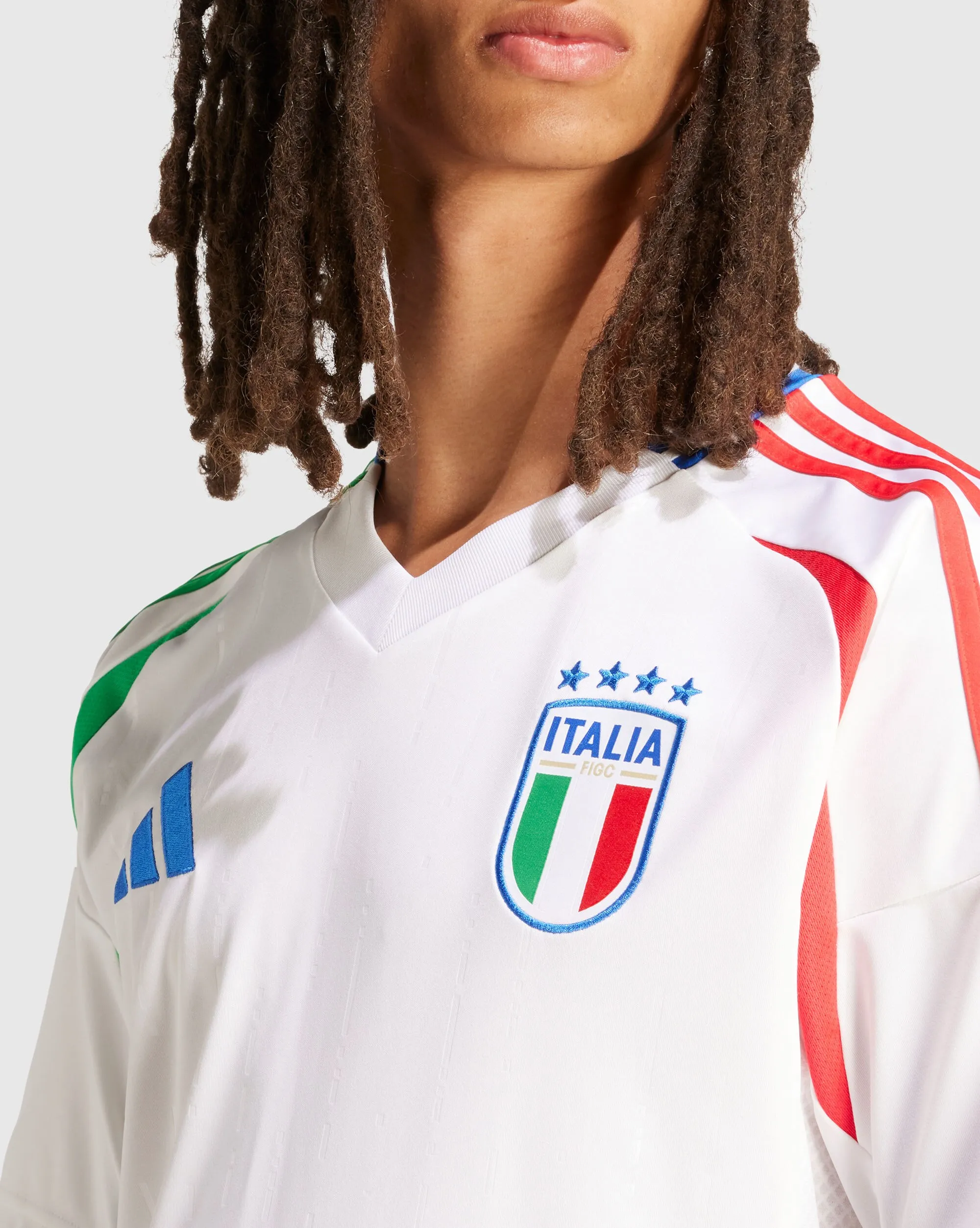 Adidas Seconda Maglia Away Italia 2024 Bianco Uomo
