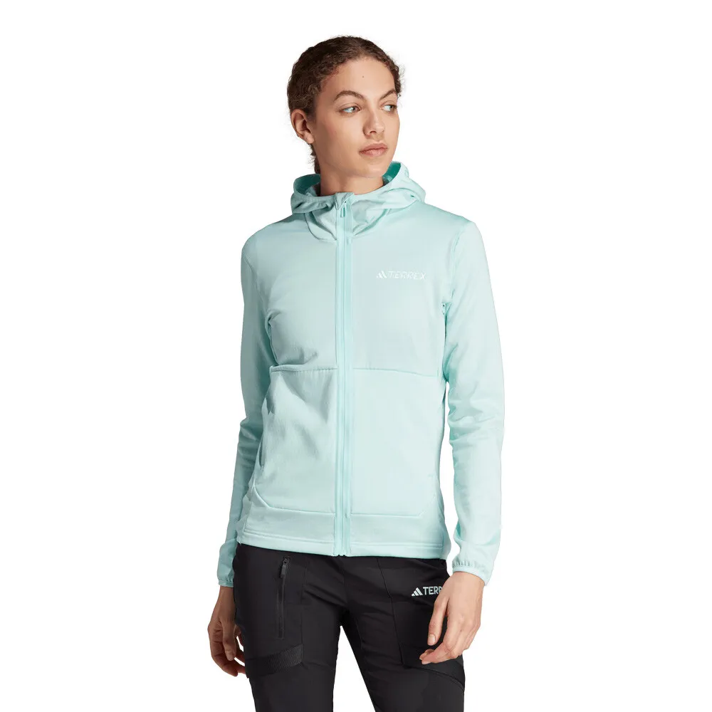 adidas Terrex Xperior Medium Giacca in pile con cappuccio per donna - AW23