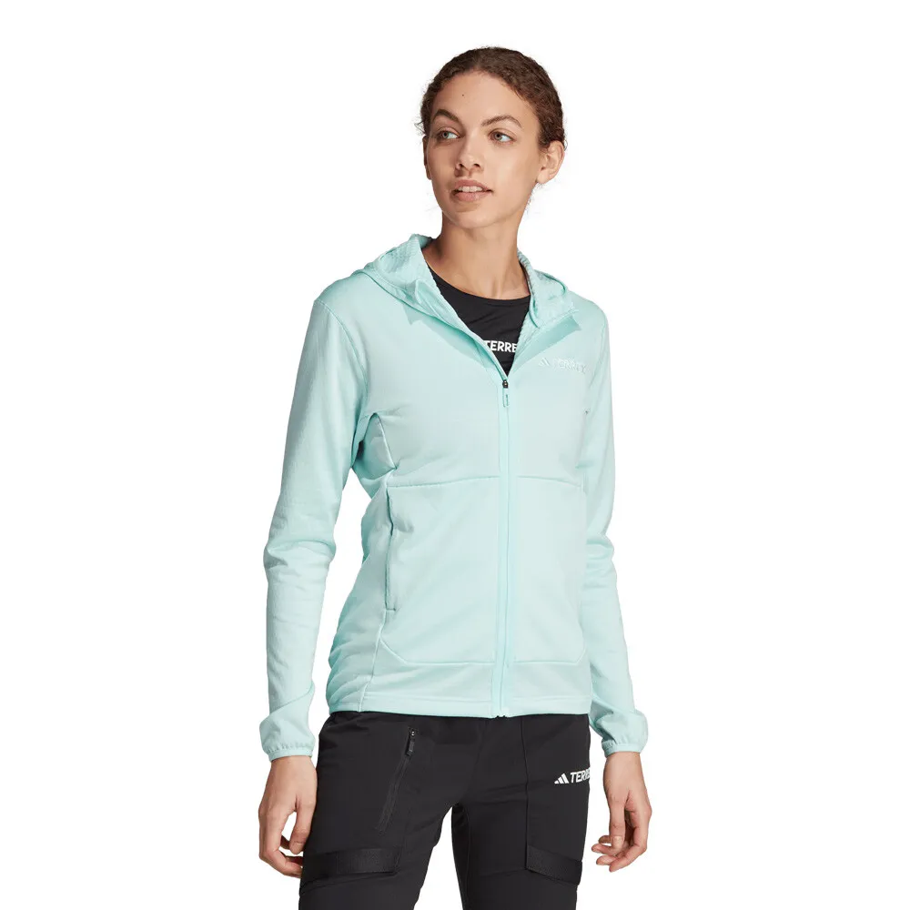 adidas Terrex Xperior Medium Giacca in pile con cappuccio per donna - AW23