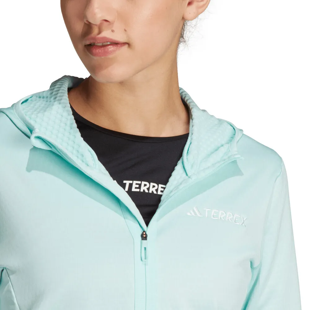 adidas Terrex Xperior Medium Giacca in pile con cappuccio per donna - AW23