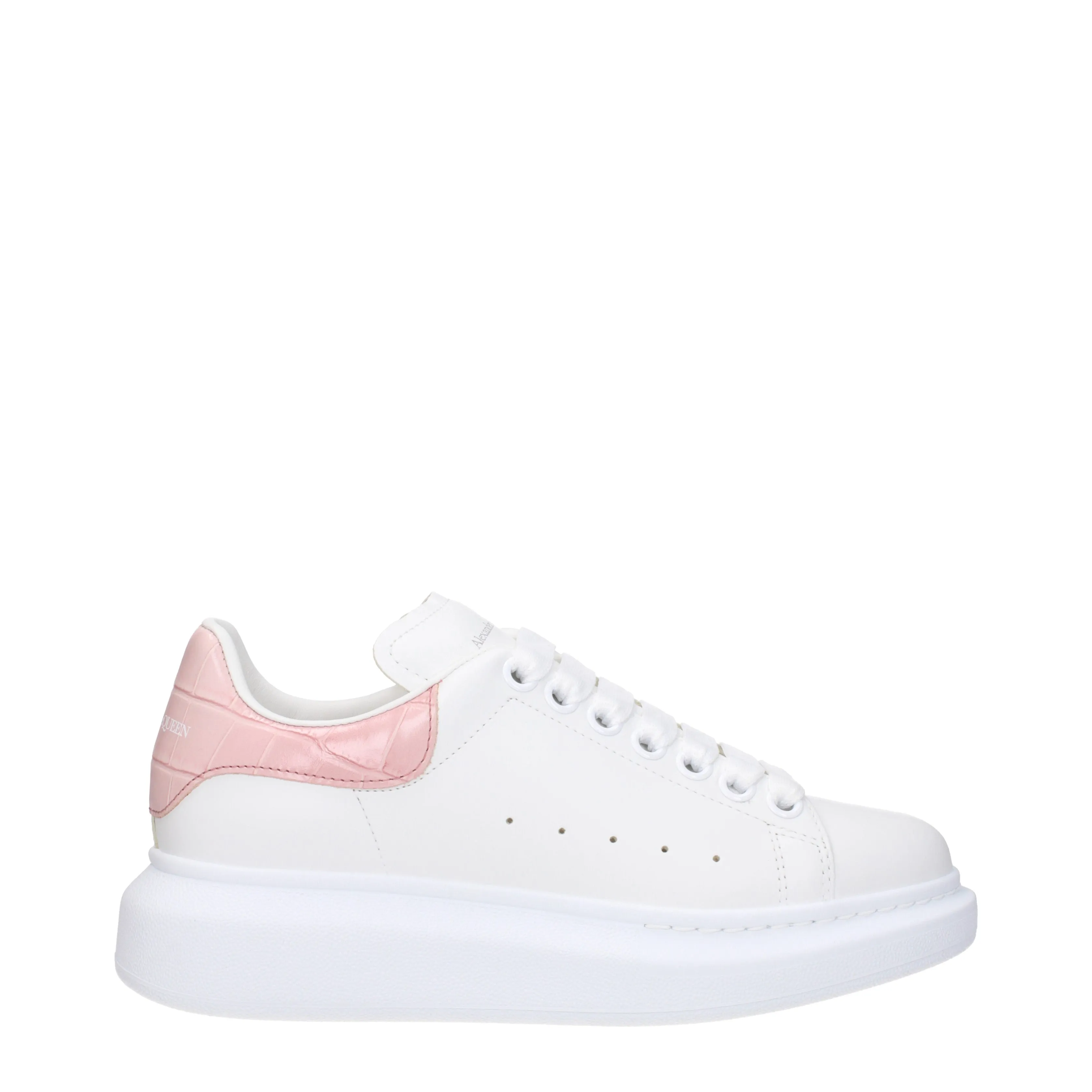 Alexander McQueen Sneakers New tech Donna Pelle Bianco/Argilla