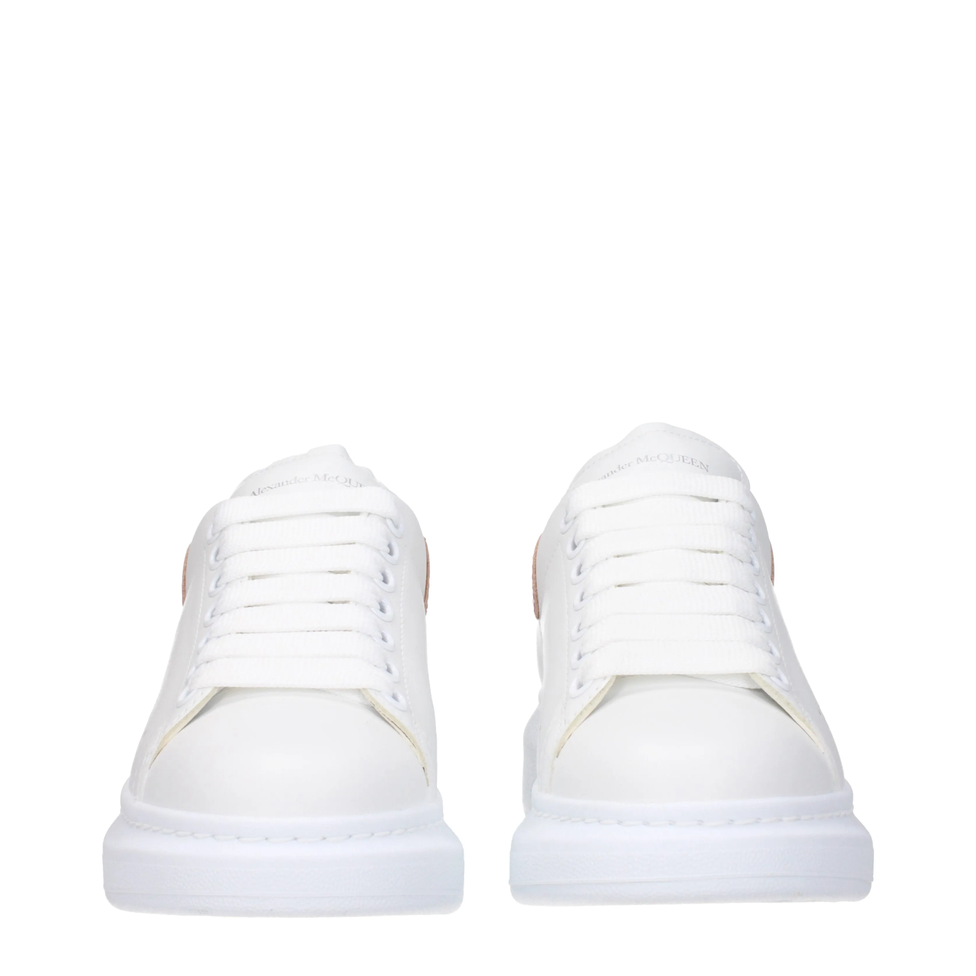 Alexander McQueen Sneakers New tech Donna Pelle Bianco/Argilla