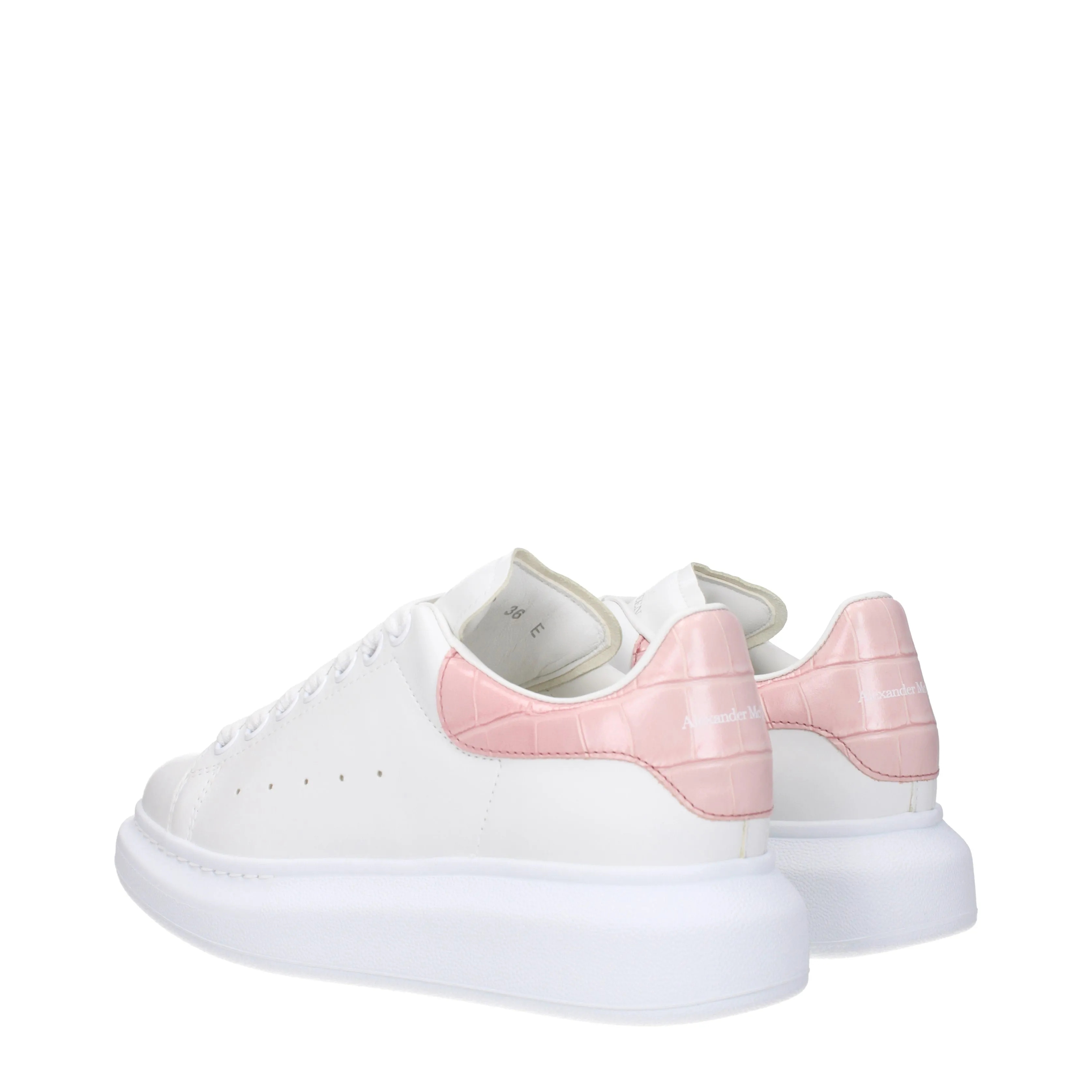 Alexander McQueen Sneakers New tech Donna Pelle Bianco/Argilla
