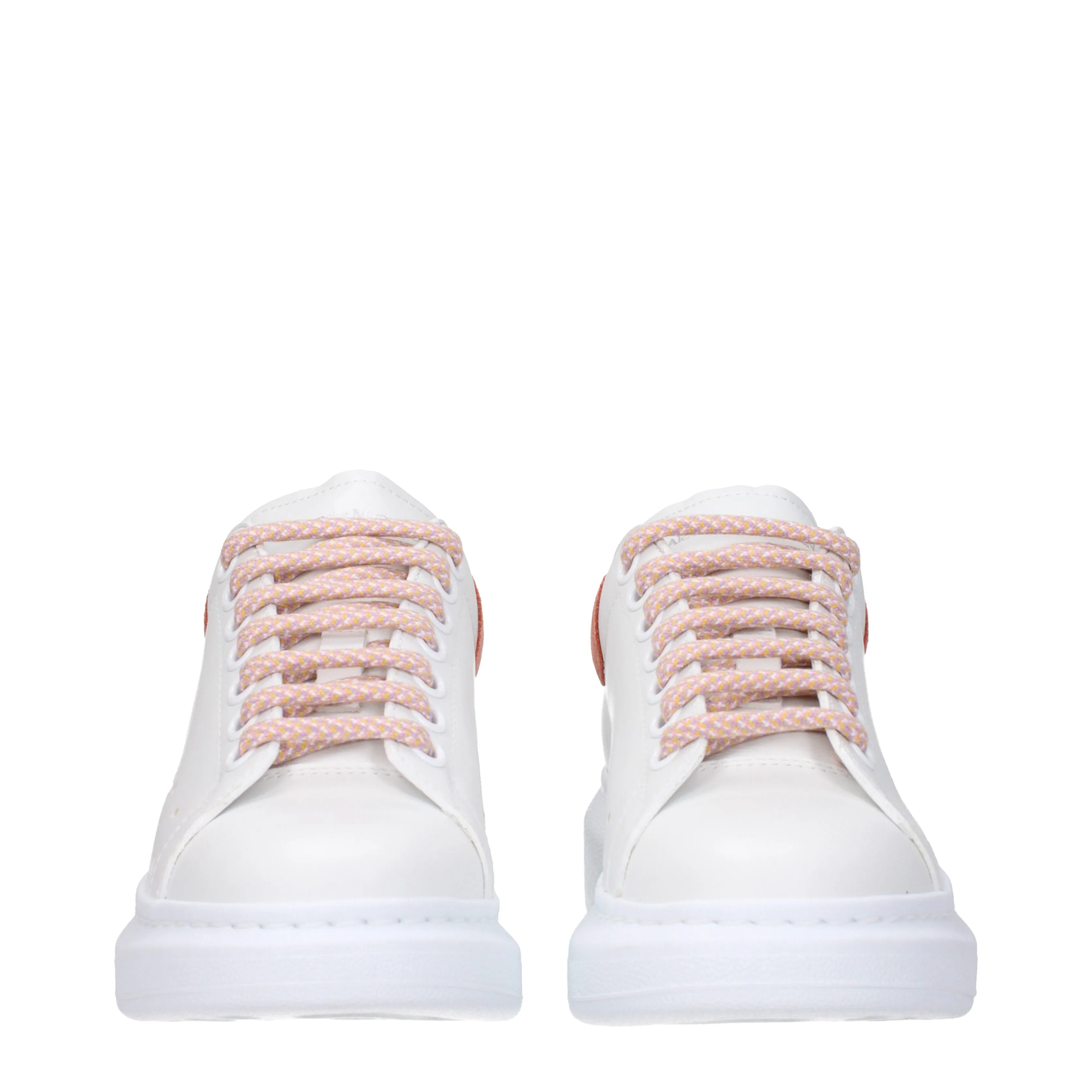 Alexander McQueen Sneakers Oversize Donna Pelle Bianco/Argilla
