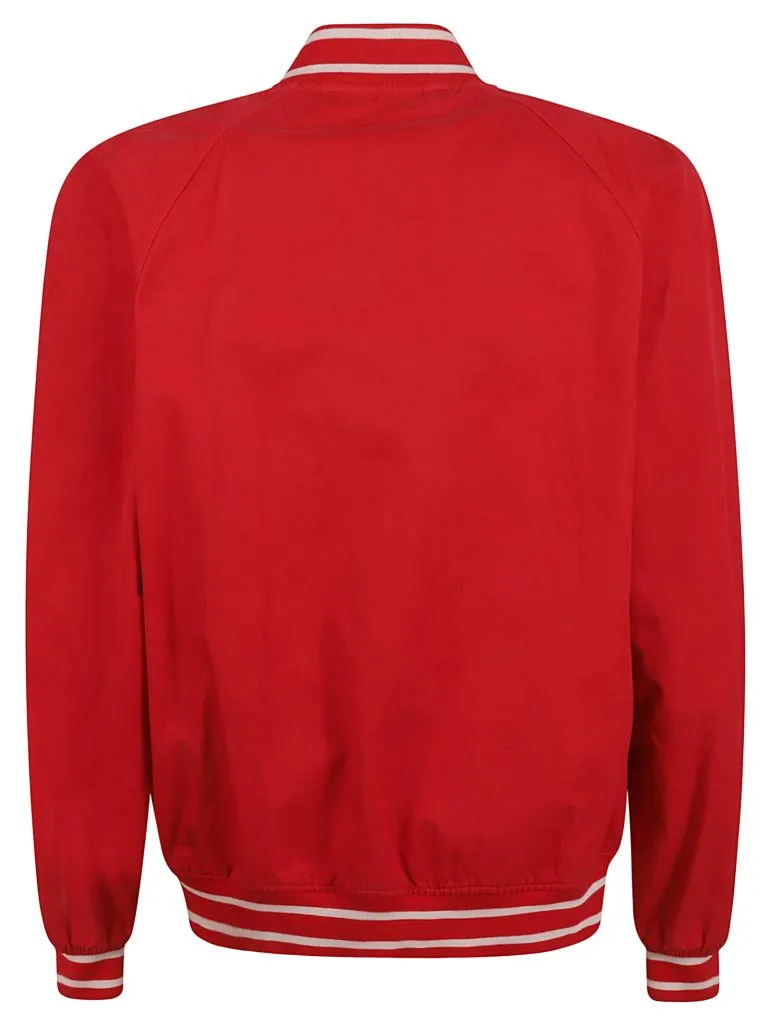 ALEXANDER McQUEENOVERSIZED BOMBER 2 fire red