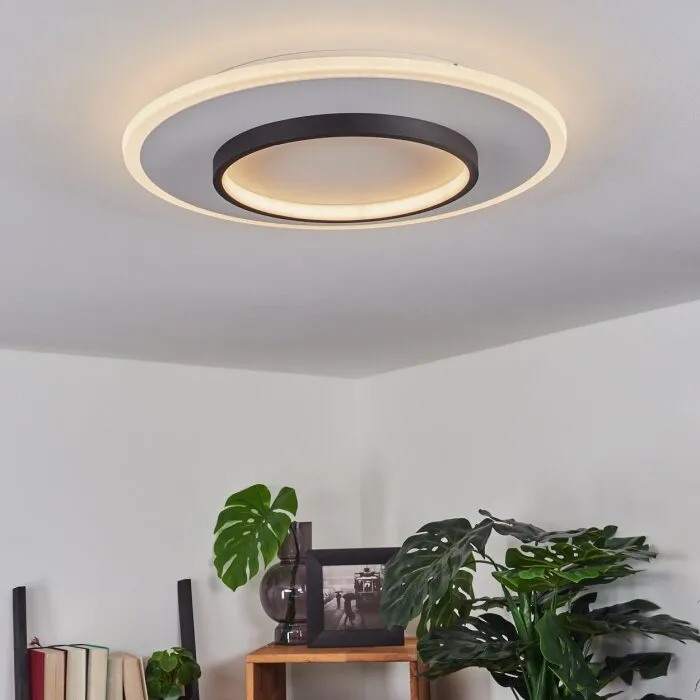 Andelfingen Plafoniera LED Bianco, 1-Luce, Telecomando