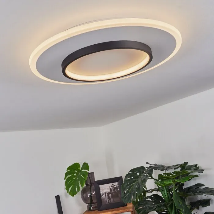 Andelfingen Plafoniera LED Bianco, 1-Luce, Telecomando
