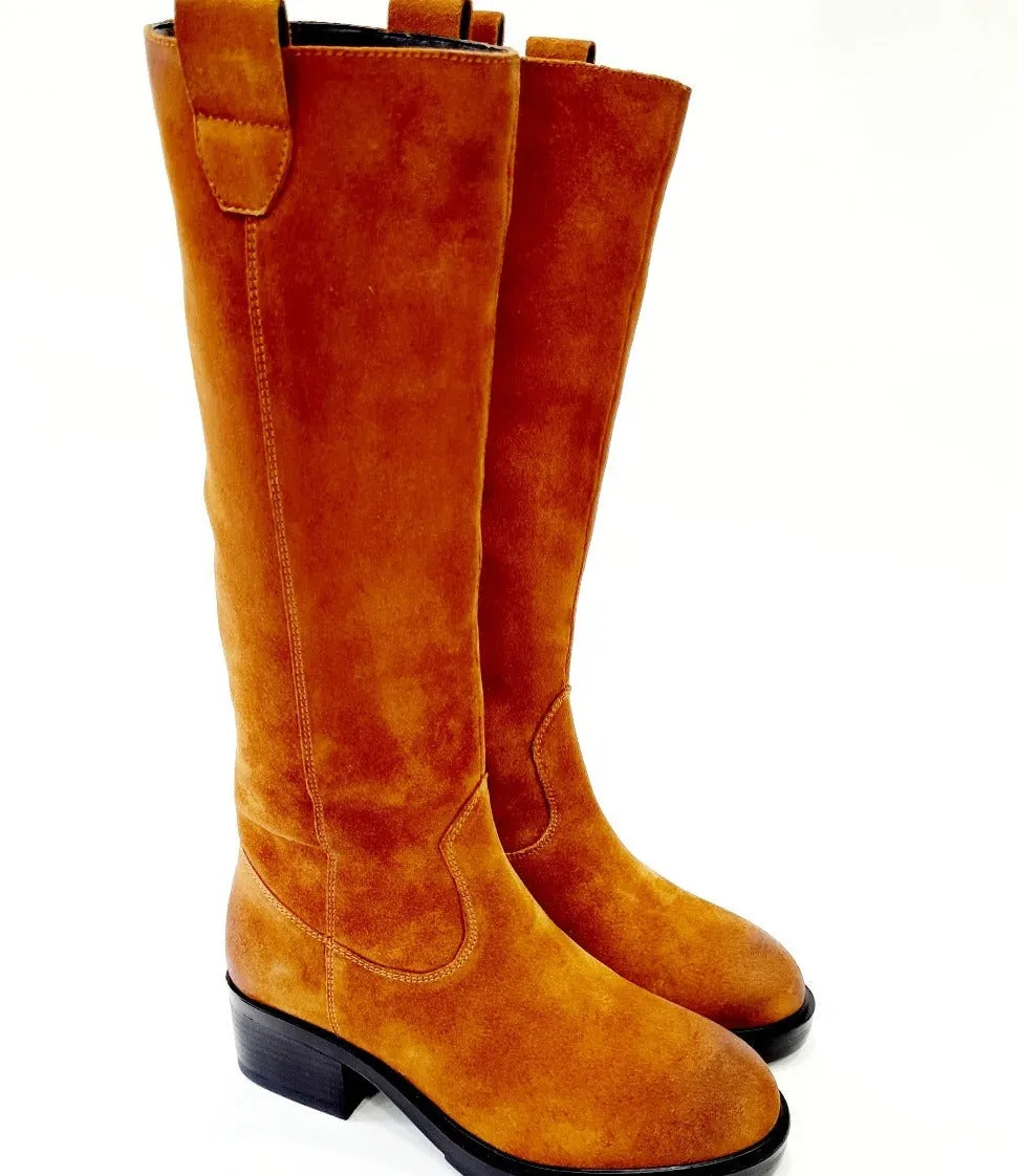 APE PAZZA STIVALE FONDO GOMMA TACCO 5 CM CAMOSCIO RIF. 599