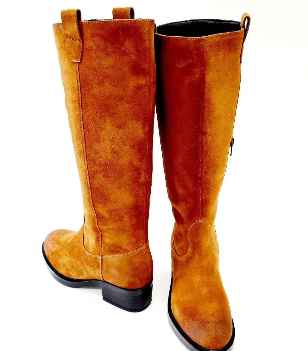 APE PAZZA STIVALE FONDO GOMMA TACCO 5 CM CAMOSCIO RIF. 599
