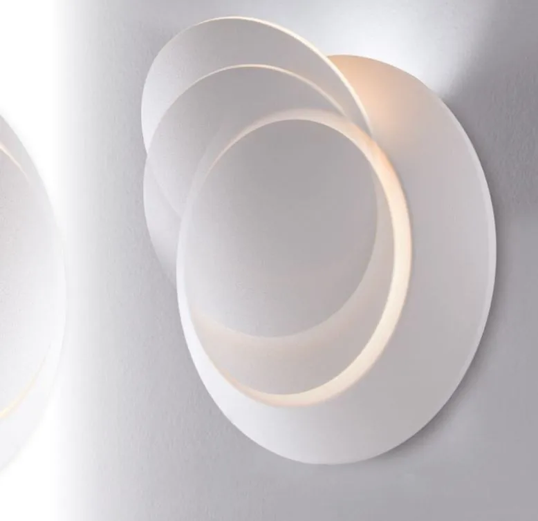 Applique Led 4w Rotonda Con Diffusore Ruotabile 360°