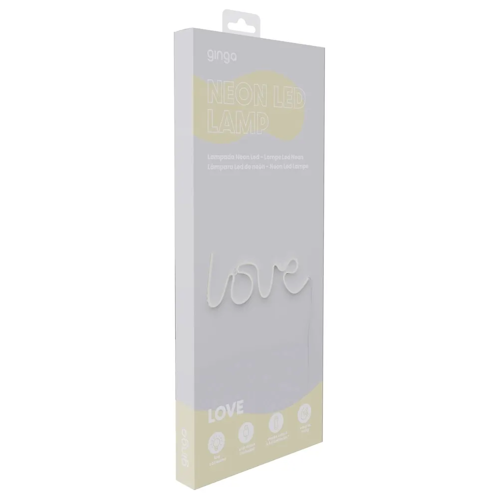 Applique LED da parete Love 3xAA USB bianco caldo