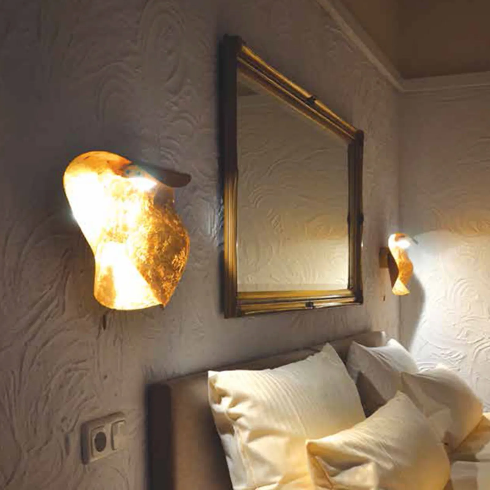 Applique LED Non So 40 cm, dorata
