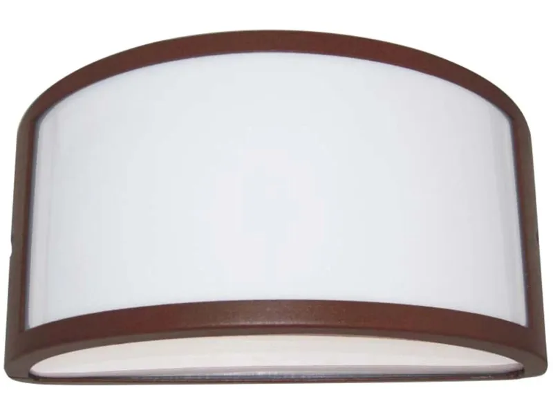 Applique mezza luna aperta linea Umbe ruggine
