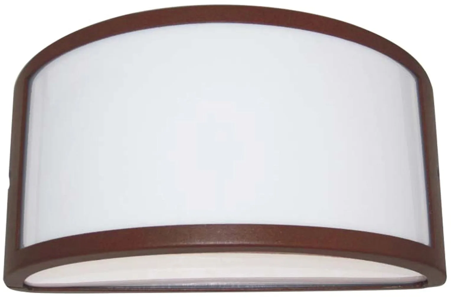 Applique mezza luna aperta linea Umbe ruggine