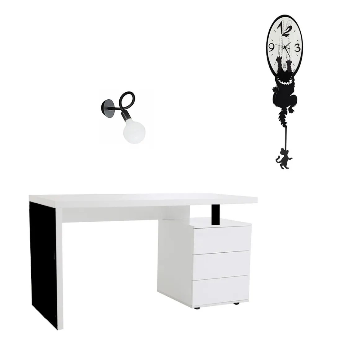 Applique moderno Perenz BULBO 6682 N LED E27 lampada parete braccio orientabile metallo gomma