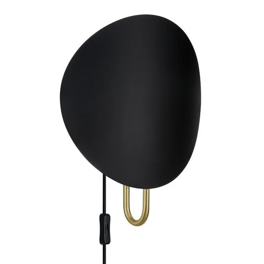 Applique Spargo, luce indiretta, nero/oro