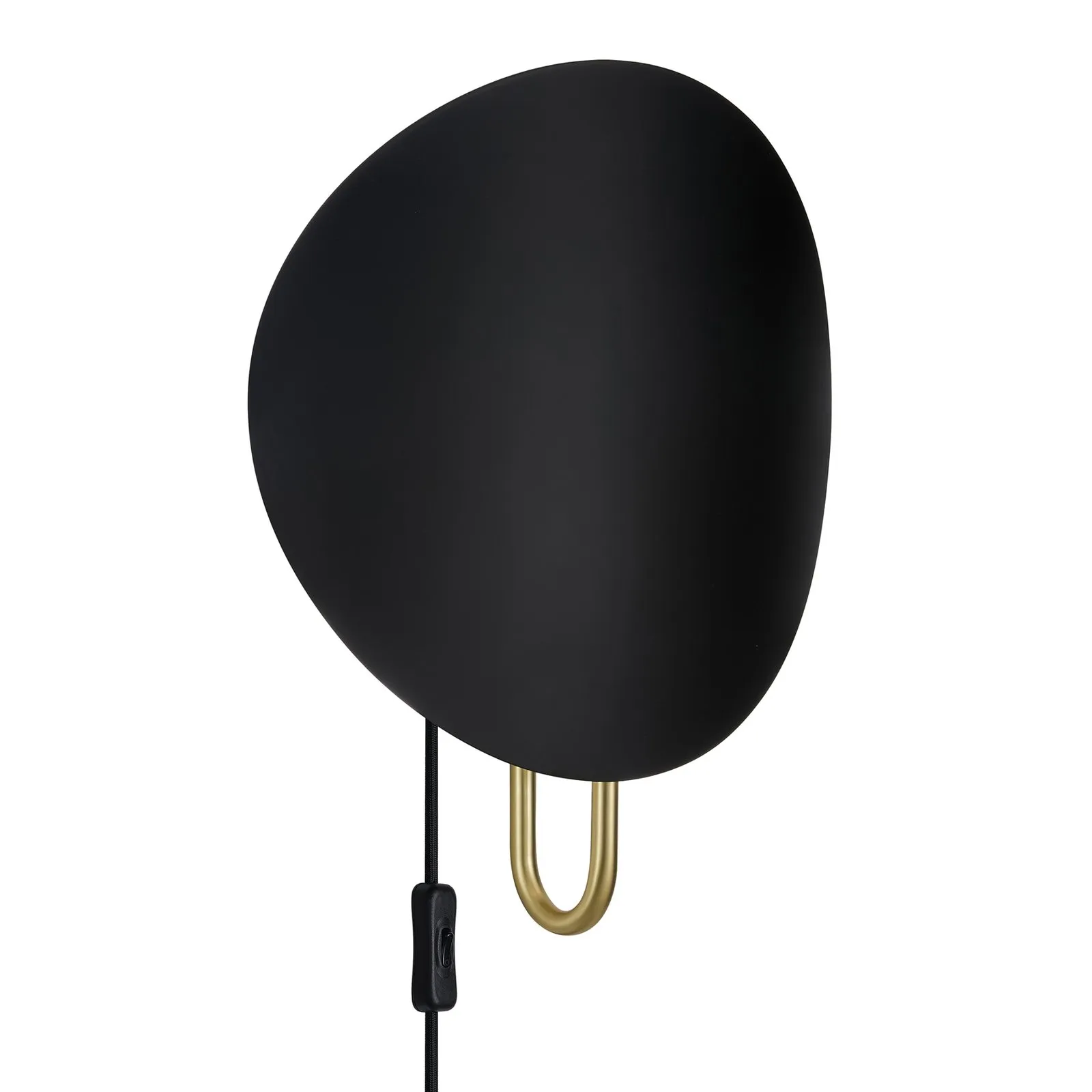 Applique Spargo, luce indiretta, nero/oro