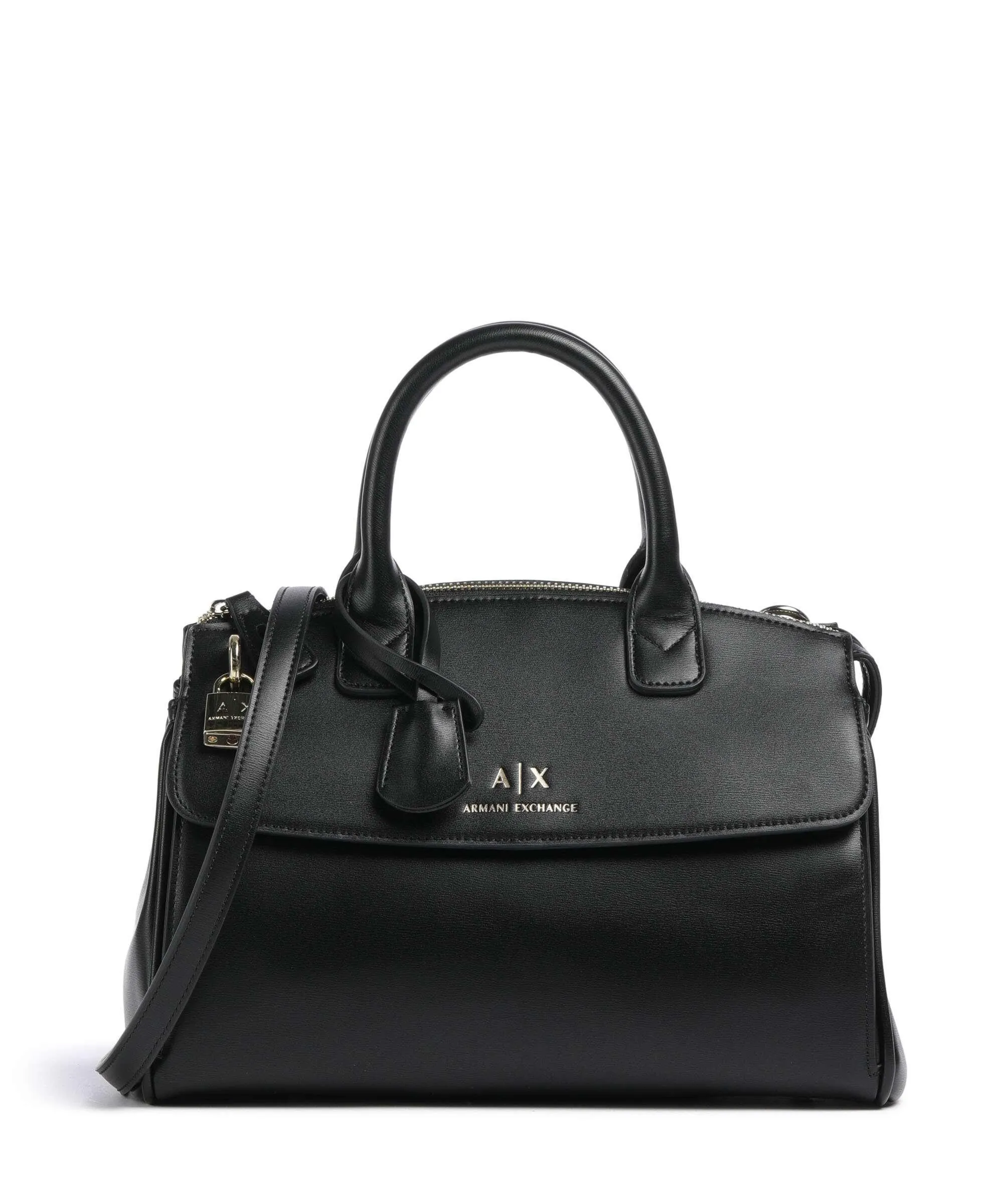  Armani Exchange Jane M Borsa a mano pelle sintetica nero  