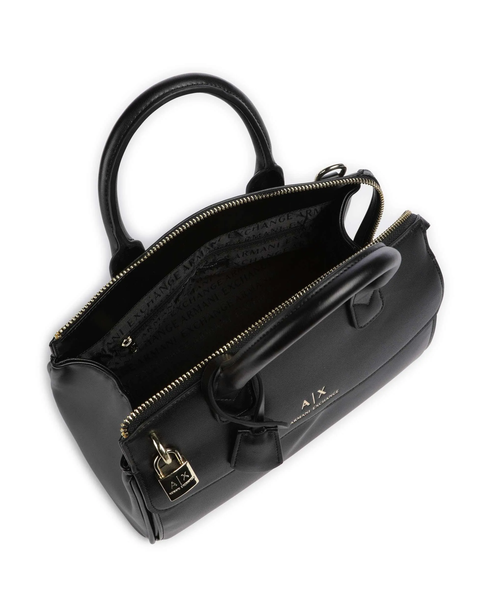  Armani Exchange Jane M Borsa a mano pelle sintetica nero  