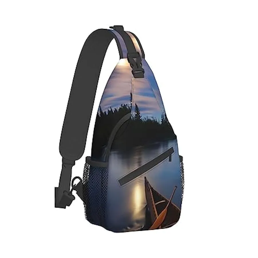 ASEELO Zaino a tracolla con tracolla, borsa da spiaggia, palme, barche, antifurto, zaino a tracolla, zaino per sport all’aperto,