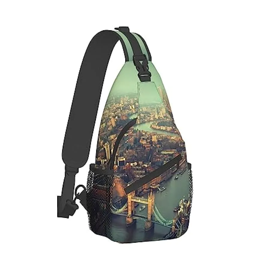 ASEELO Zaino a tracolla con tracolla, borsa da spiaggia, palme, barche, antifurto, zaino a tracolla, zaino per sport all’aperto,