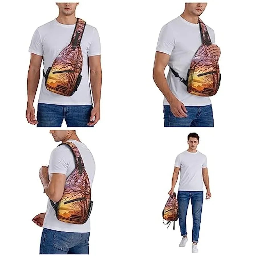 ASEELO Zaino a tracolla con tracolla, borsa da spiaggia, palme, barche, antifurto, zaino a tracolla, zaino per sport all’aperto,