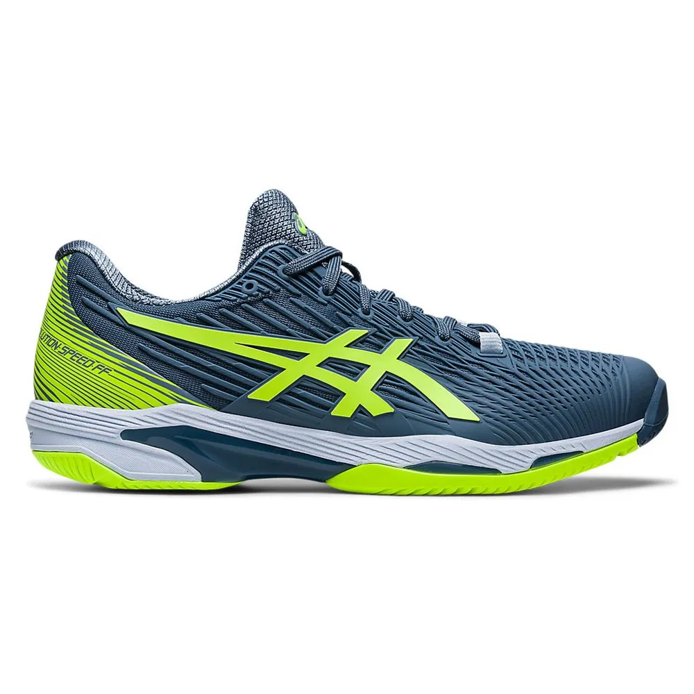 Asics Solution Speed Ff 2 Hc Steel Blu Verde - Scarpe Da Tennis Uomo