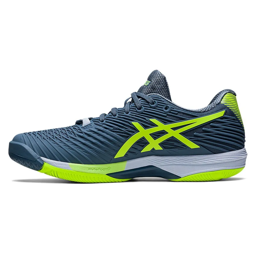 Asics Solution Speed Ff 2 Hc Steel Blu Verde - Scarpe Da Tennis Uomo