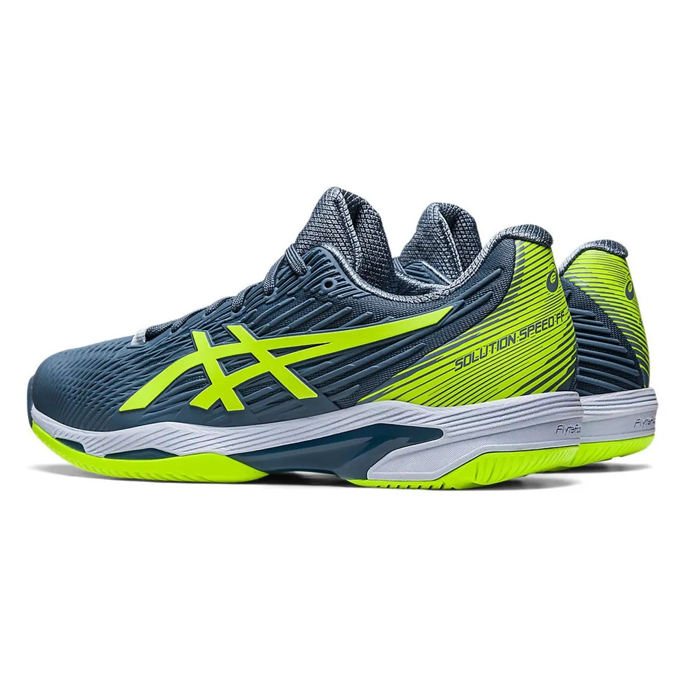 Asics Solution Speed Ff 2 Hc Steel Blu Verde - Scarpe Da Tennis Uomo