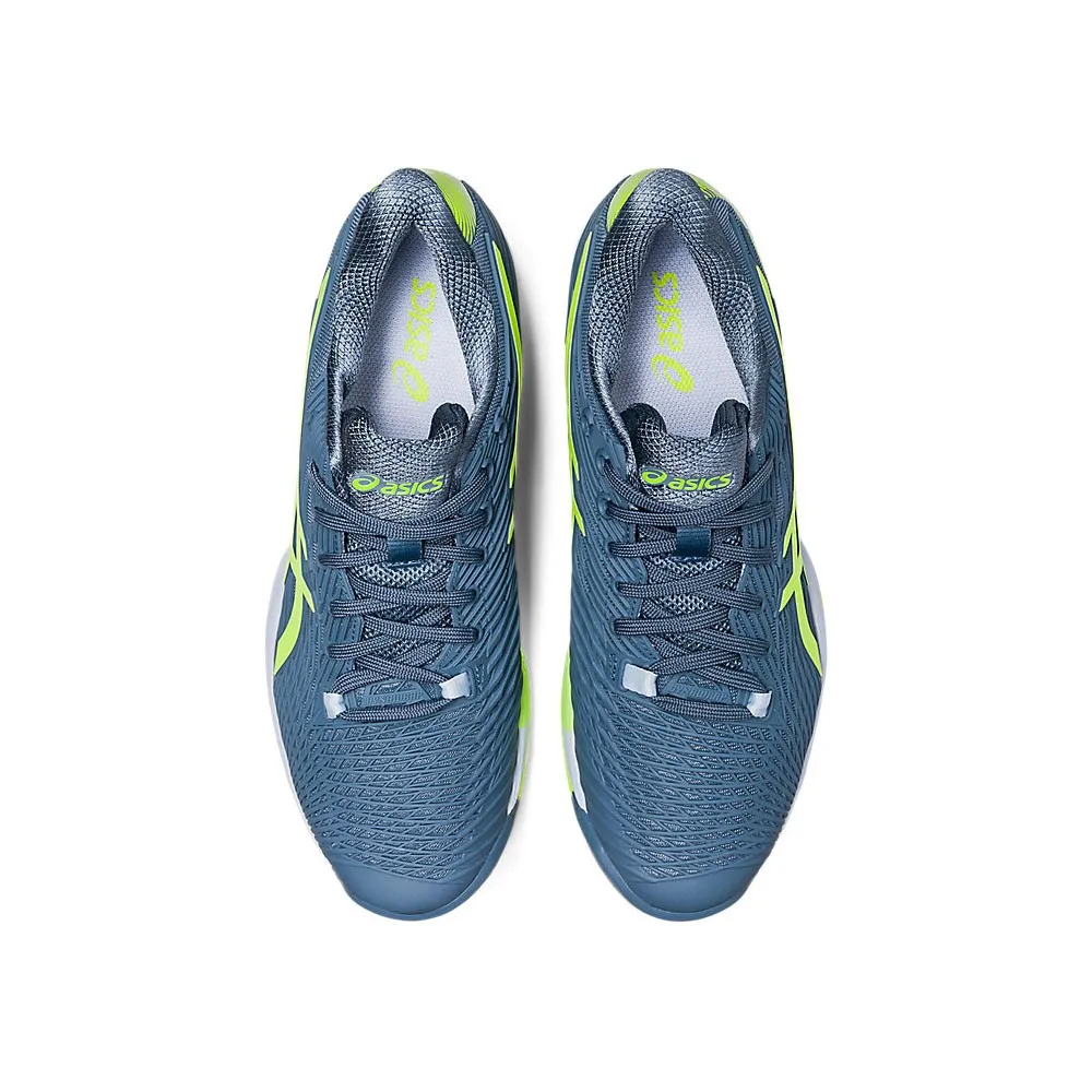 Asics Solution Speed Ff 2 Hc Steel Blu Verde - Scarpe Da Tennis Uomo