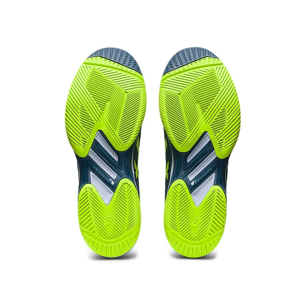 Asics Solution Speed Ff 2 Hc Steel Blu Verde - Scarpe Da Tennis Uomo