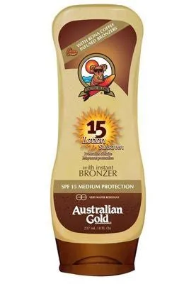 Australian Gold SPF15 Lozione con Kona Coffee ed effetto Bronze 237ml