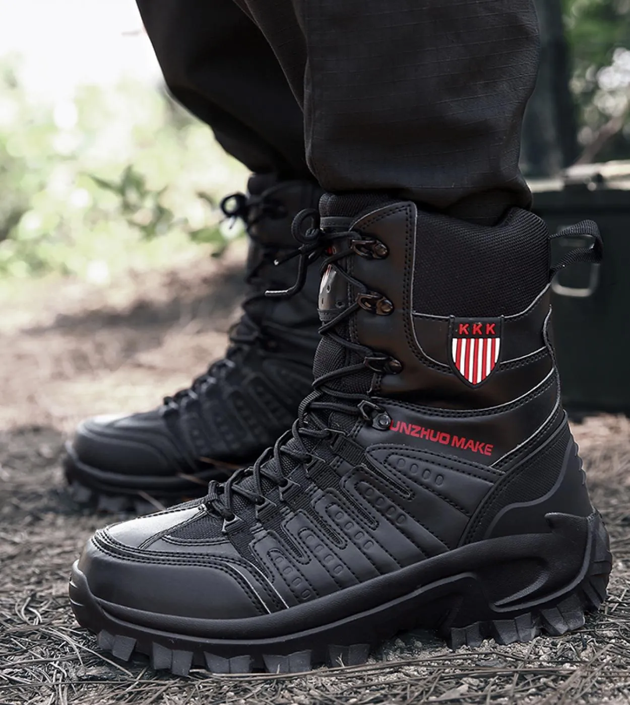 Autunno Inverno Stivali da addestramento al combattimento militare allaperto Scarpe sportive antiscivolo Scarpe da trekking mas