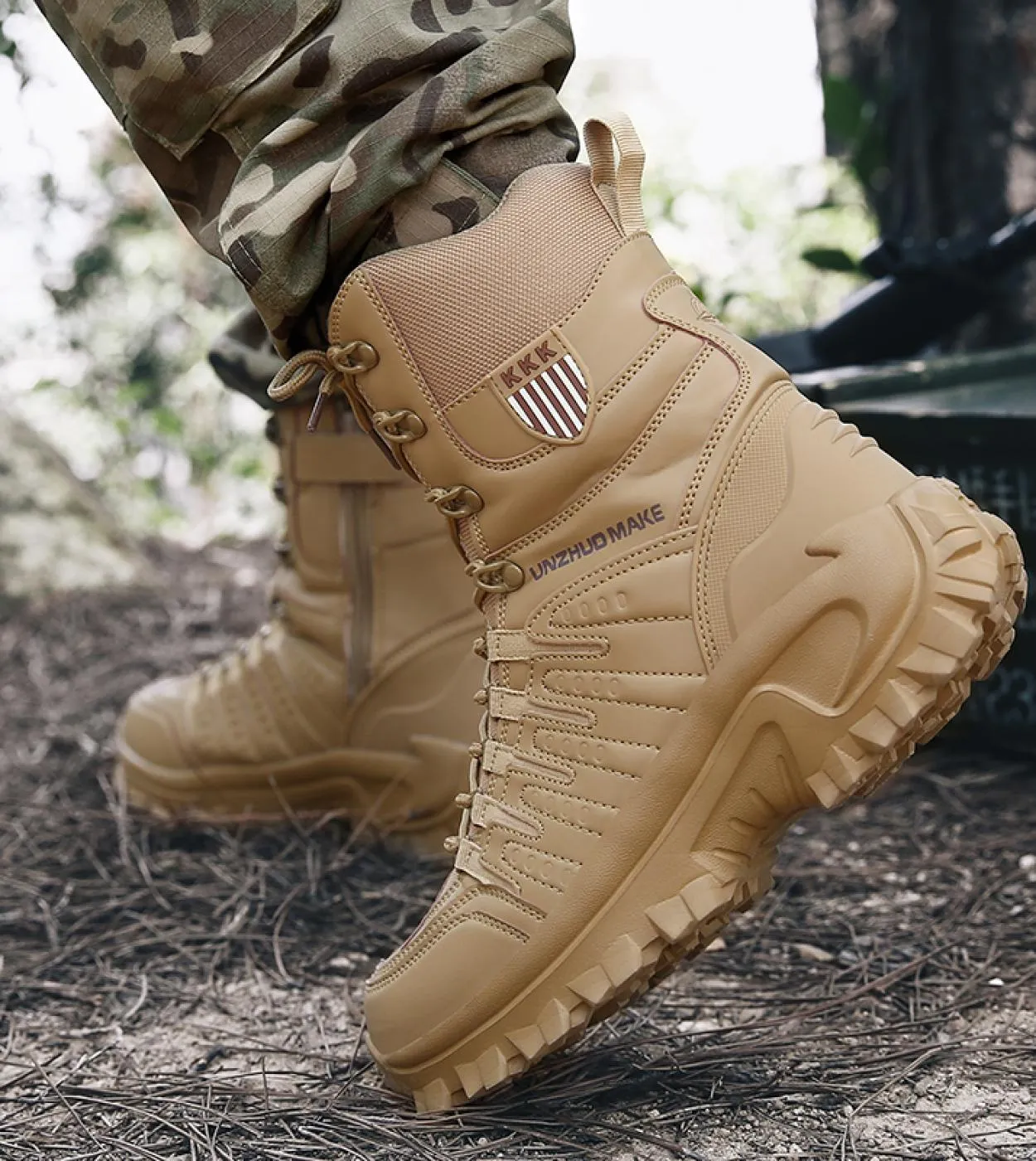 Autunno Inverno Stivali da addestramento al combattimento militare allaperto Scarpe sportive antiscivolo Scarpe da trekking mas