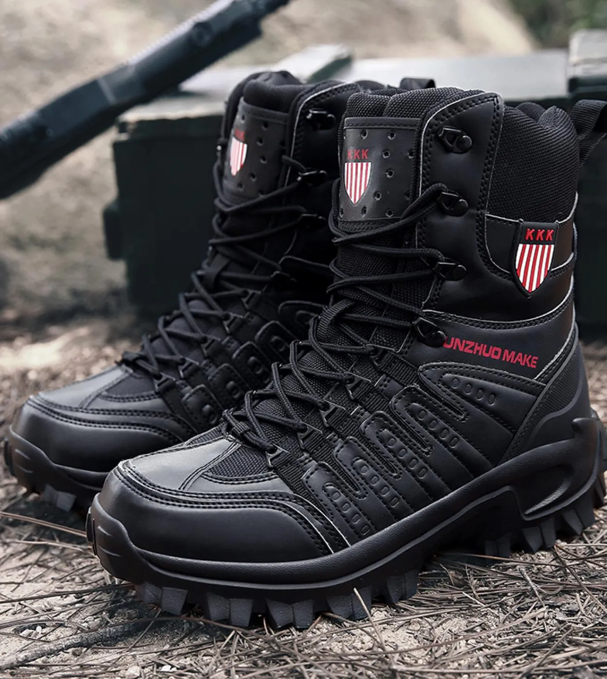 Autunno Inverno Stivali da addestramento al combattimento militare allaperto Scarpe sportive antiscivolo Scarpe da trekking mas