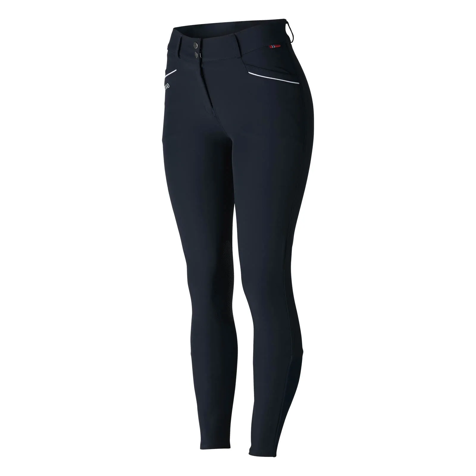 B Vertigo Patricia Pantaloni da equitazione a vita alta con toppa in silicone al ginocchio da donna