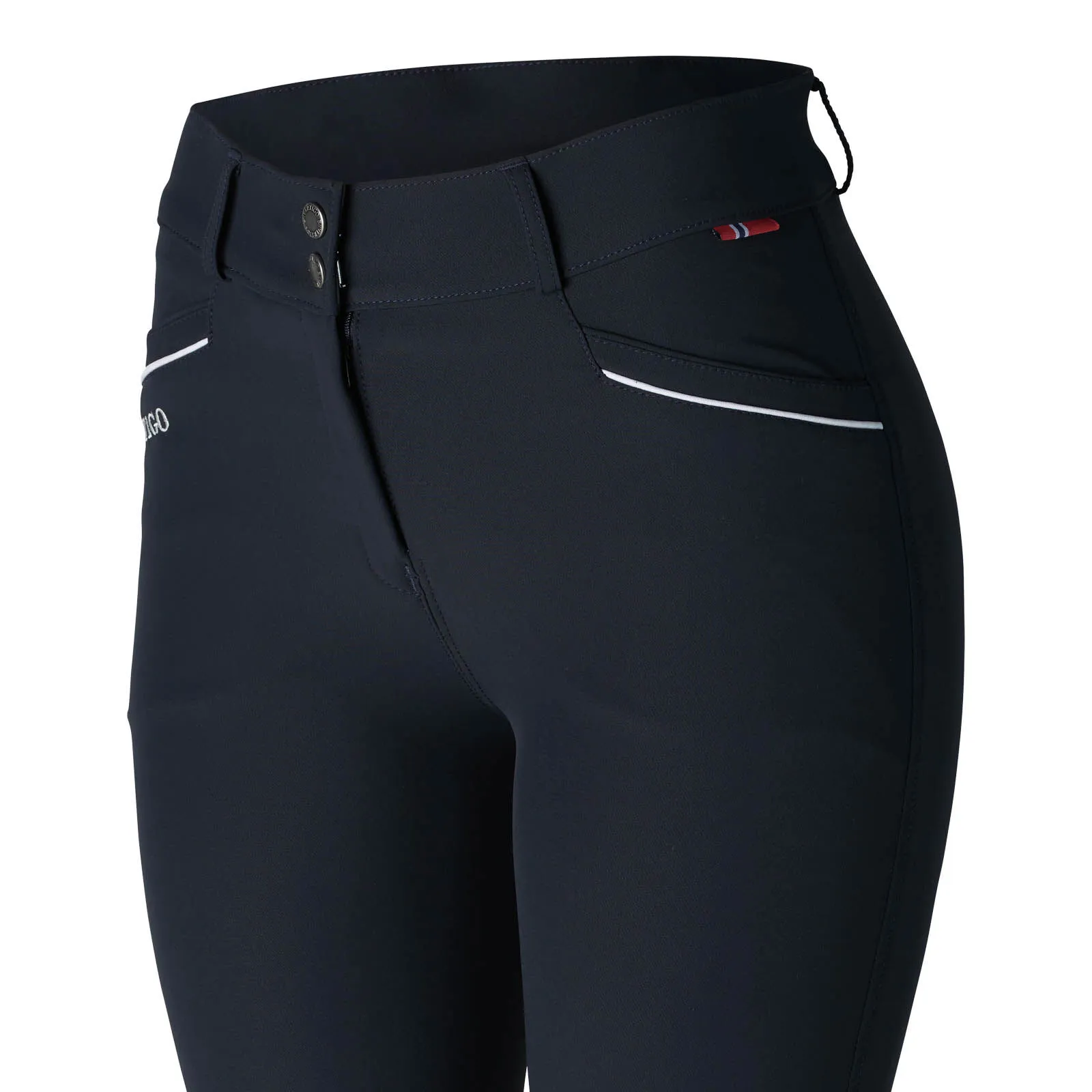 B Vertigo Patricia Pantaloni da equitazione a vita alta con toppa in silicone al ginocchio da donna
